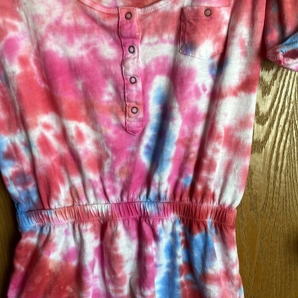 Forever 21 Mini Dress Beach Coverup Tie-dyed Size Small - Picture 3 of 7
